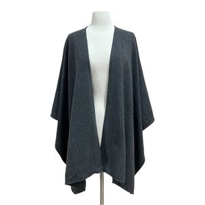 Capelli Grey Fleece Shawl Wrap NWT